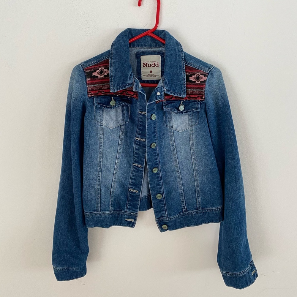 MUDD Blue Jean Jacket. Super Soft, EUC. Size M